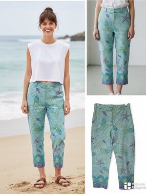 Lilly Pulitzer mosaic crop pants